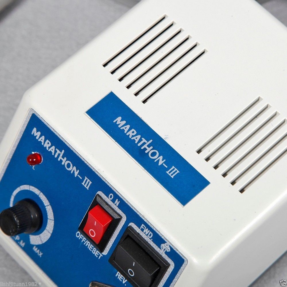 Dental Lab Marathon Polisher Electric Micromotor & Contra angle Prophy Cups GIFT