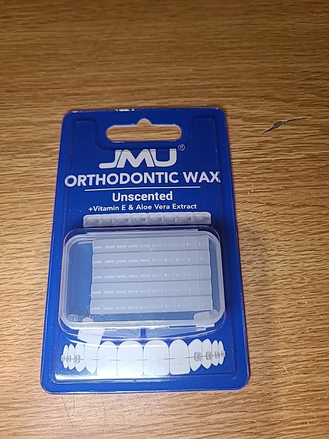 Orthodontic Wax for Braces 50 Count Precut Unscented Aloe Vera (2 Packs)
