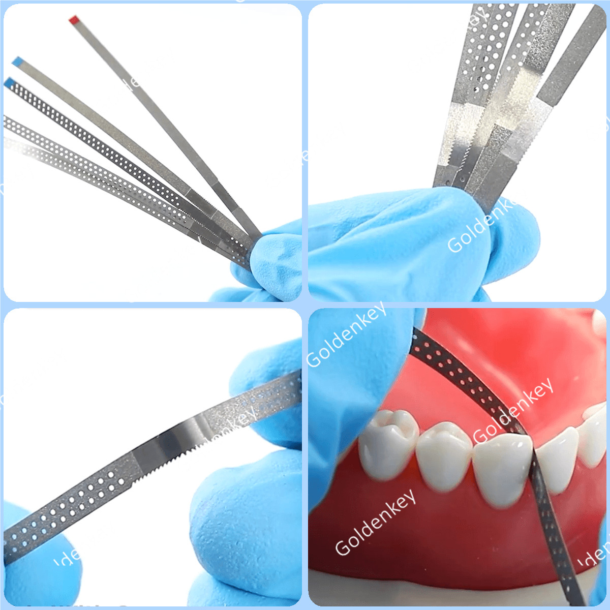 Dental Saw Diamond Polishing Finishing Strips Orthodontic IPR Strip Fine Medium