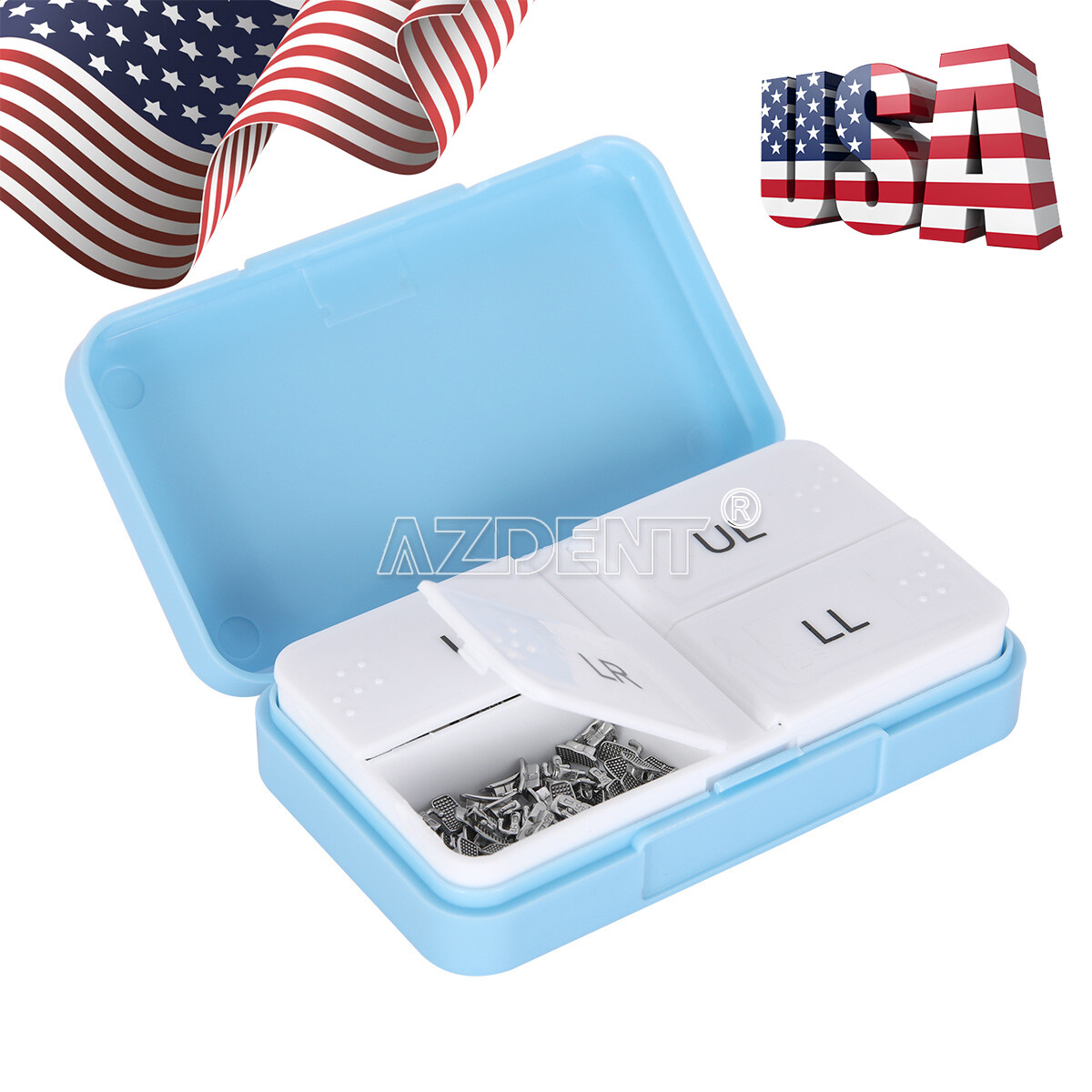 50Set Tubos Bucales 1er Molar Ortodoncia AZDENT Roth MBT .022 Bondables