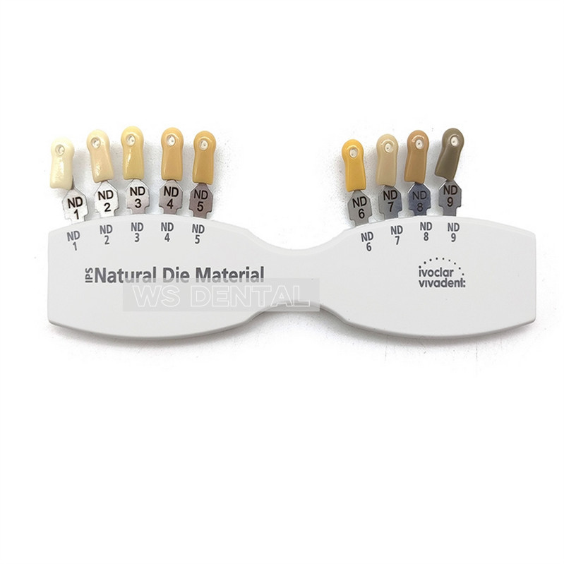 Dental IPS Natural Die Material Shade Guide Ivoclar Vivadent ND1-9 Abutment 1set