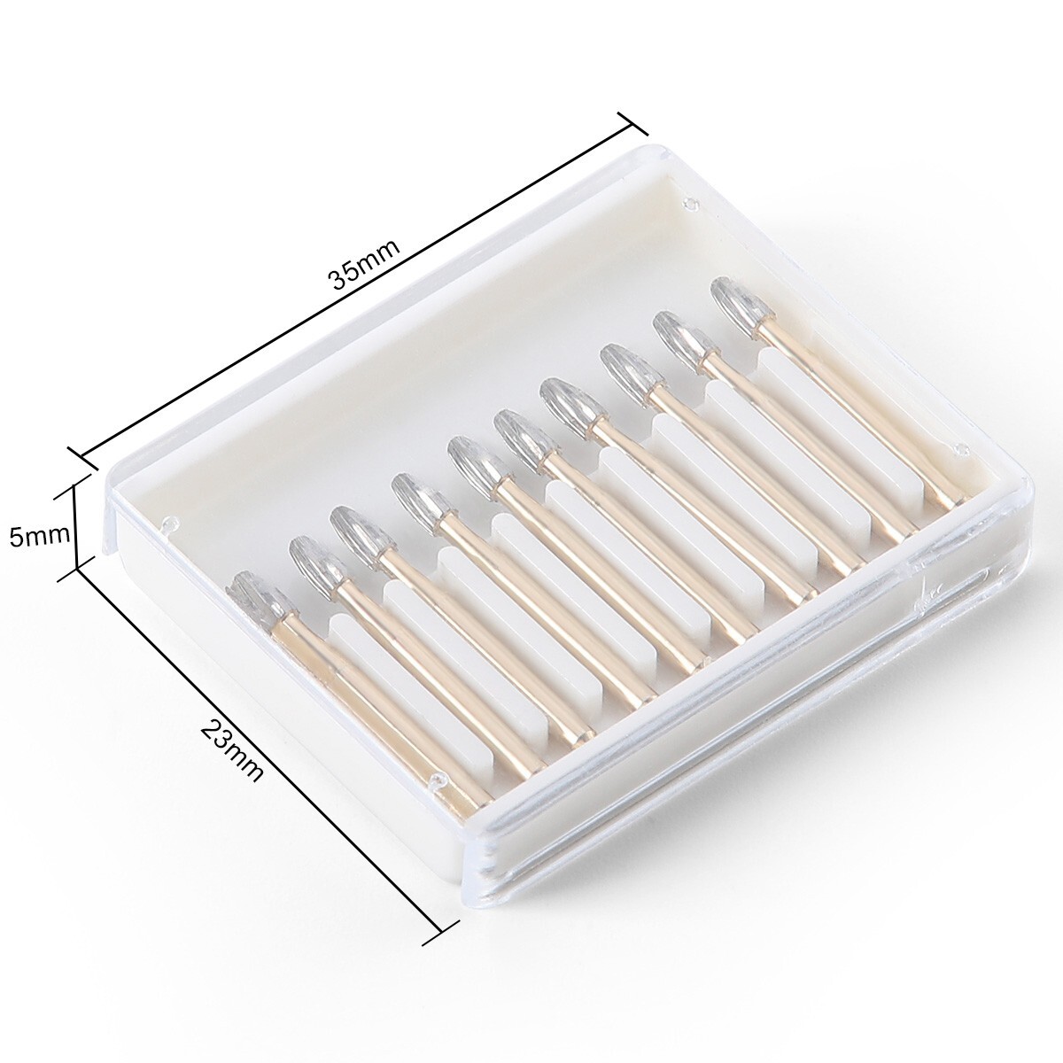 Dental FG 7406 Burs Tungsten Carbide Trimming&Finishing Egg Shape