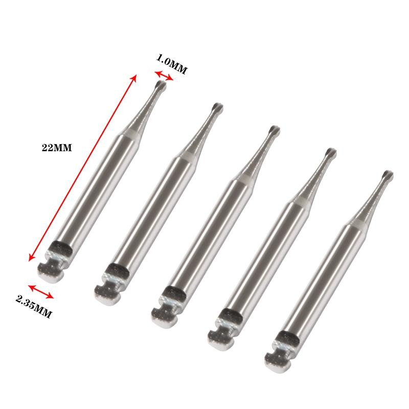 5pcs/box Dental Tungsten Carbide Burs Low Speed Round Ra Series for Dental Lab