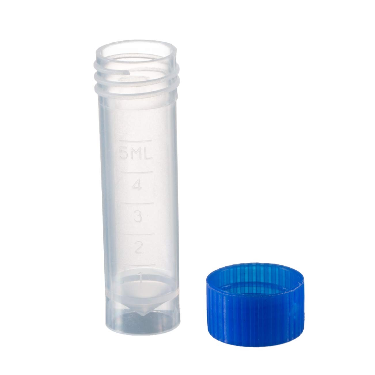 50 Pieces 5 Ml Plastic Graduated Vial Sample Bottle Storage Container Tubes with