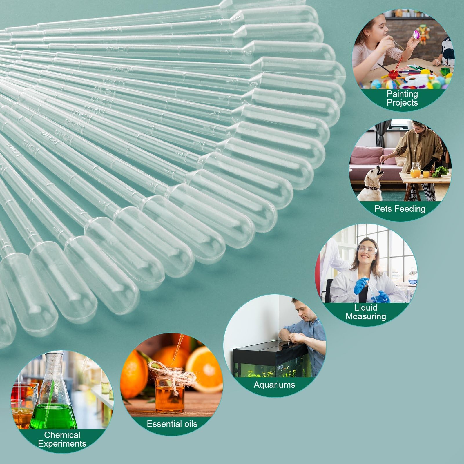 moveland 25Pcs 1ML Pipettes Dropper – Disposable Pipettes Plastic Dropper for