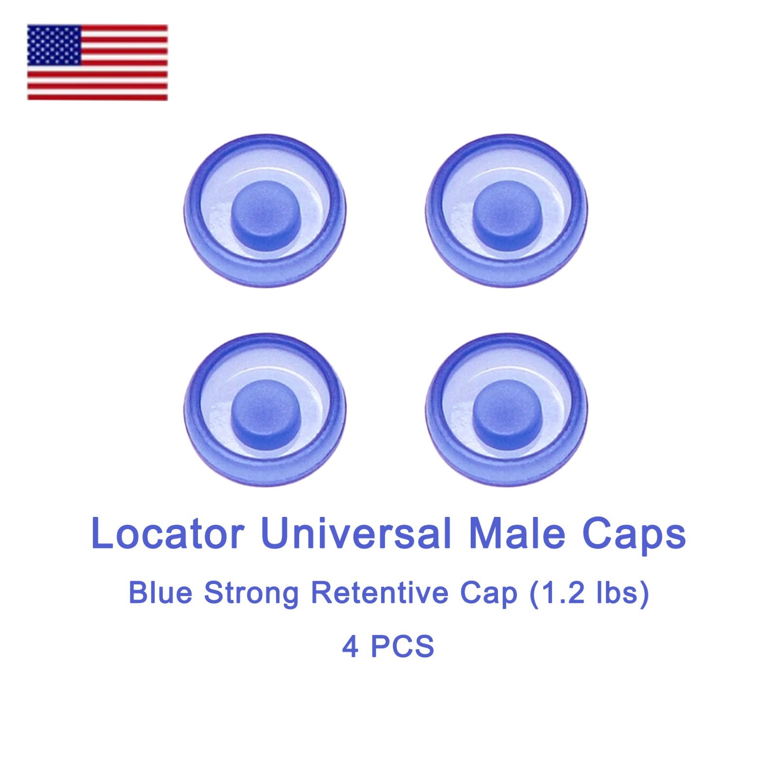 US 5/10Pcs Dental Overdenture Retention Caps for Locator Abutment