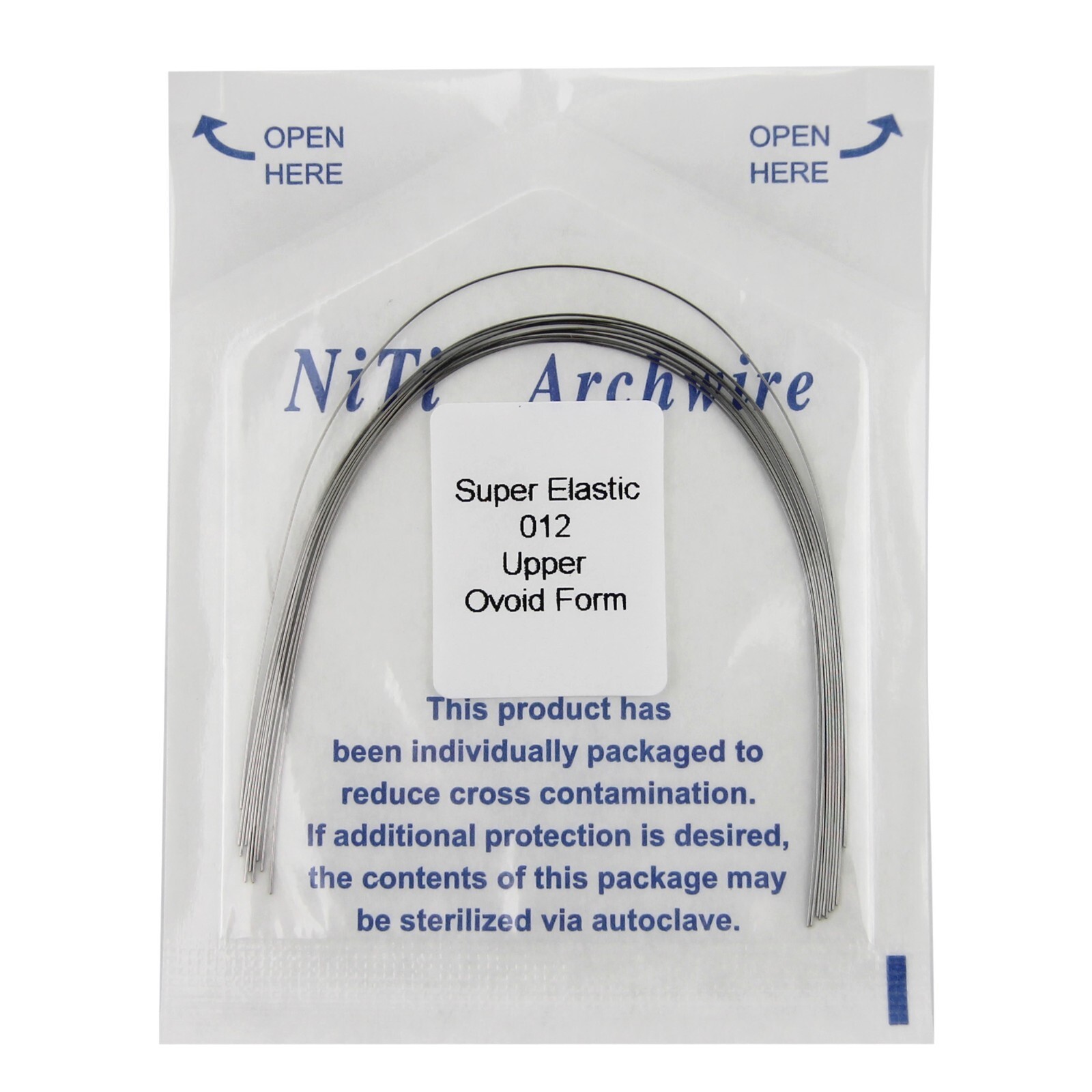 10 Pcs Dental Orthodontic Super Elastic Niti Arch Wire Round 012-020 Upper Lower