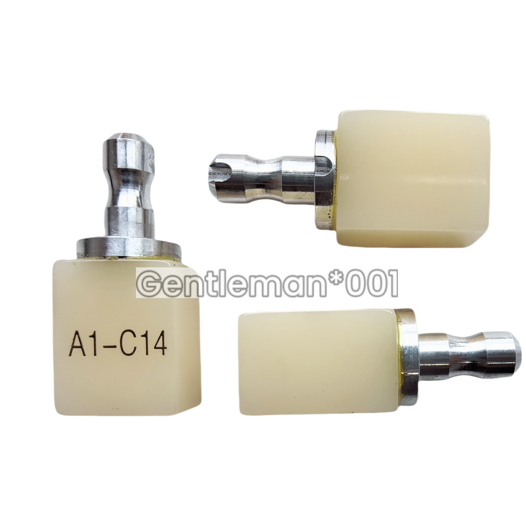 C14 A1 Dental PMMA CAD Blocks Sirona Disk MCXL Block Cerec Bleached 5pcs/Box