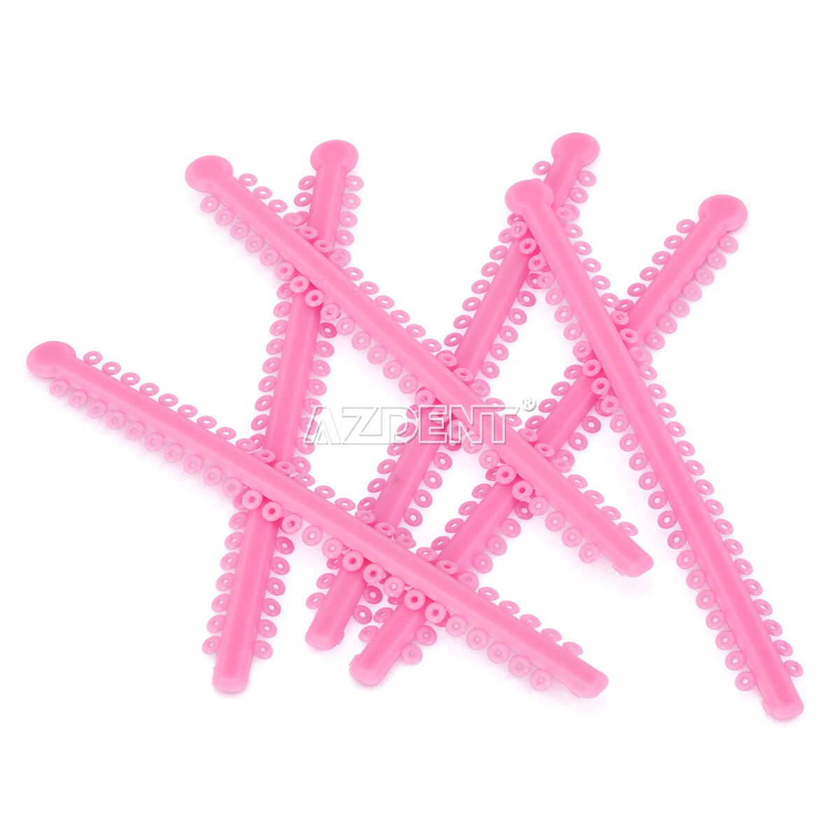 AZDENT Dental Orthodontic Ligature Ties Elastic Rubber Bands /Round Arch wires