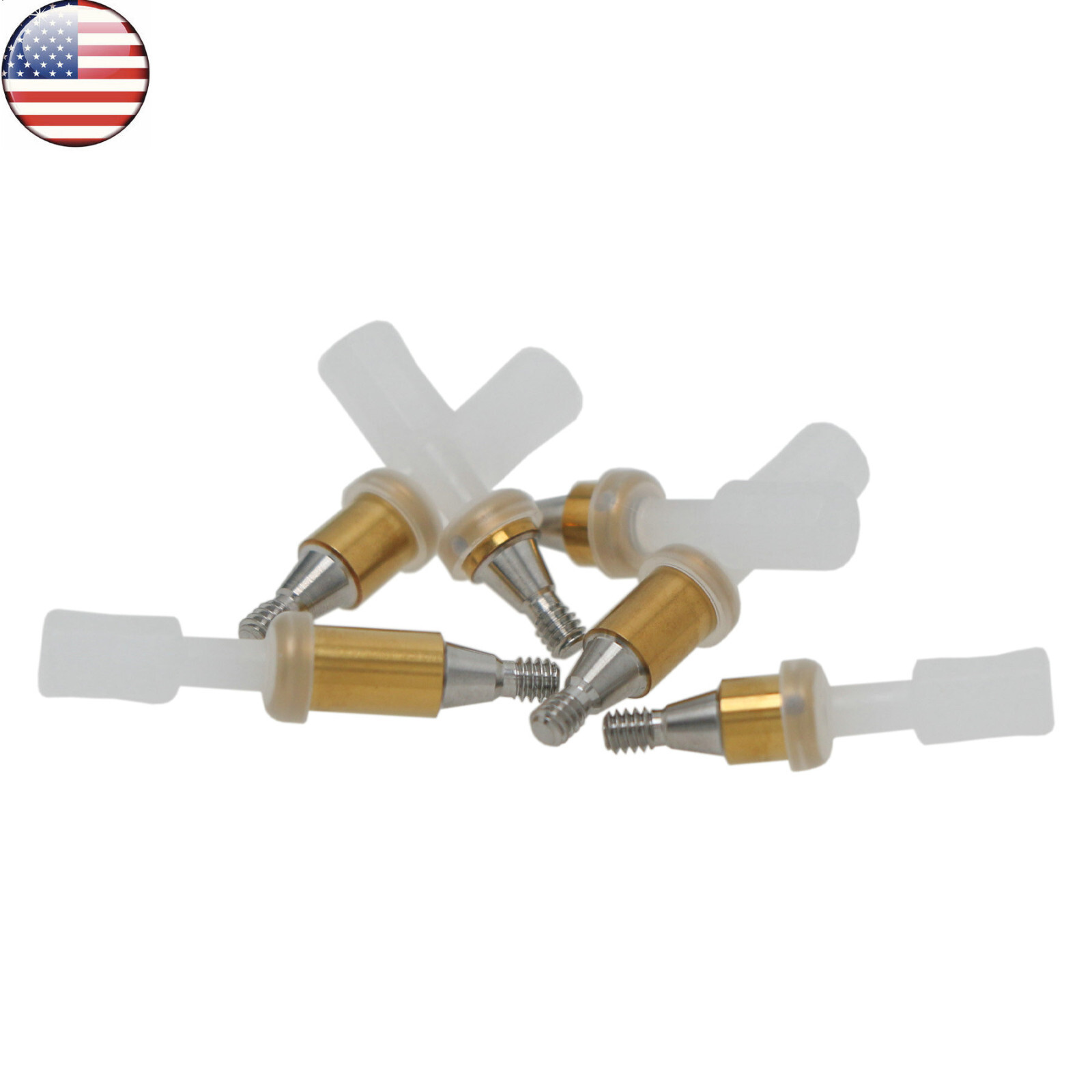 US Dental Hiossen Regular 3-5mm Attachment Abutment & Overdenture Male Caps Kits