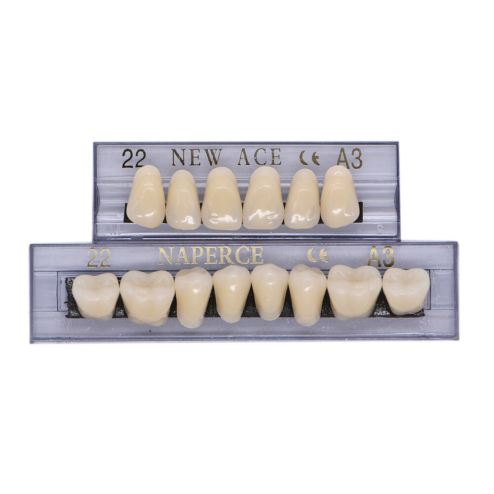 168Pcs Dental Acrylic Resin Denture 22#A3 Full Set Teeth Upper Lower Shade Tooth