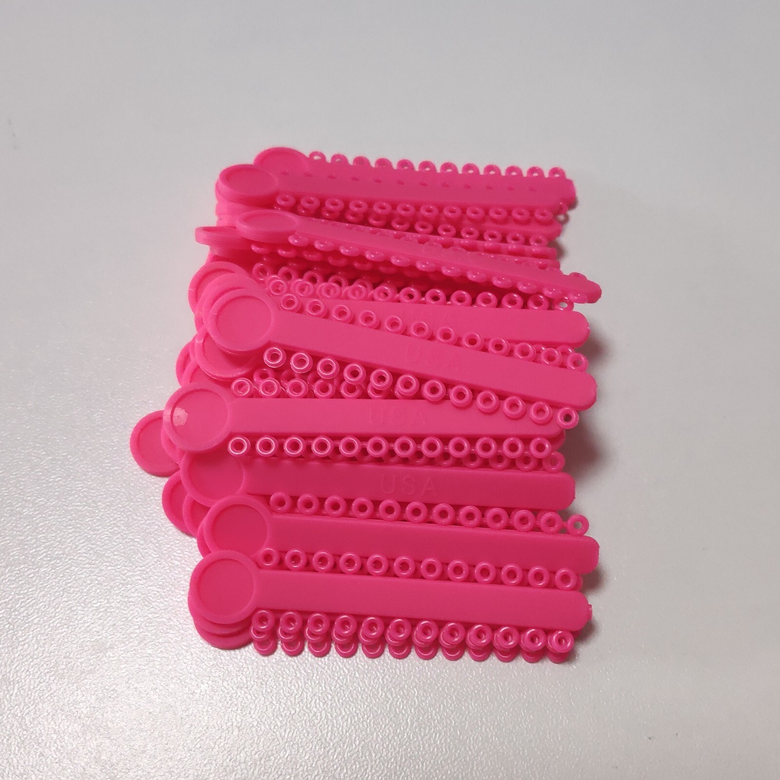 10Packs/10080pcs Dental Ligature Ties Orthodontic Elastic Rubber Bands 38 Colors