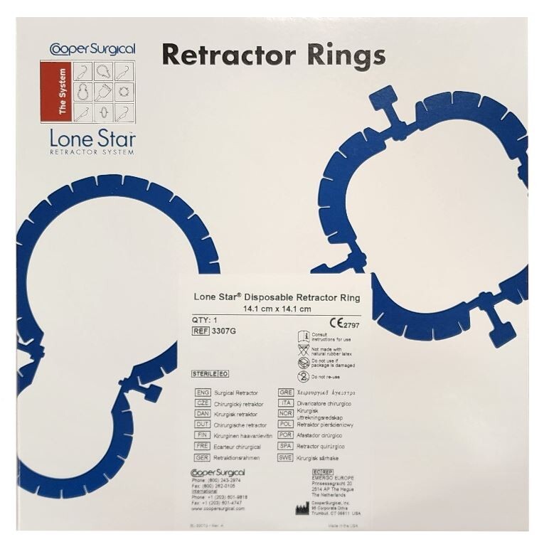 *1-Pack* Cooper Surgical Lone Star Retractor Ring System Sterile 3307G