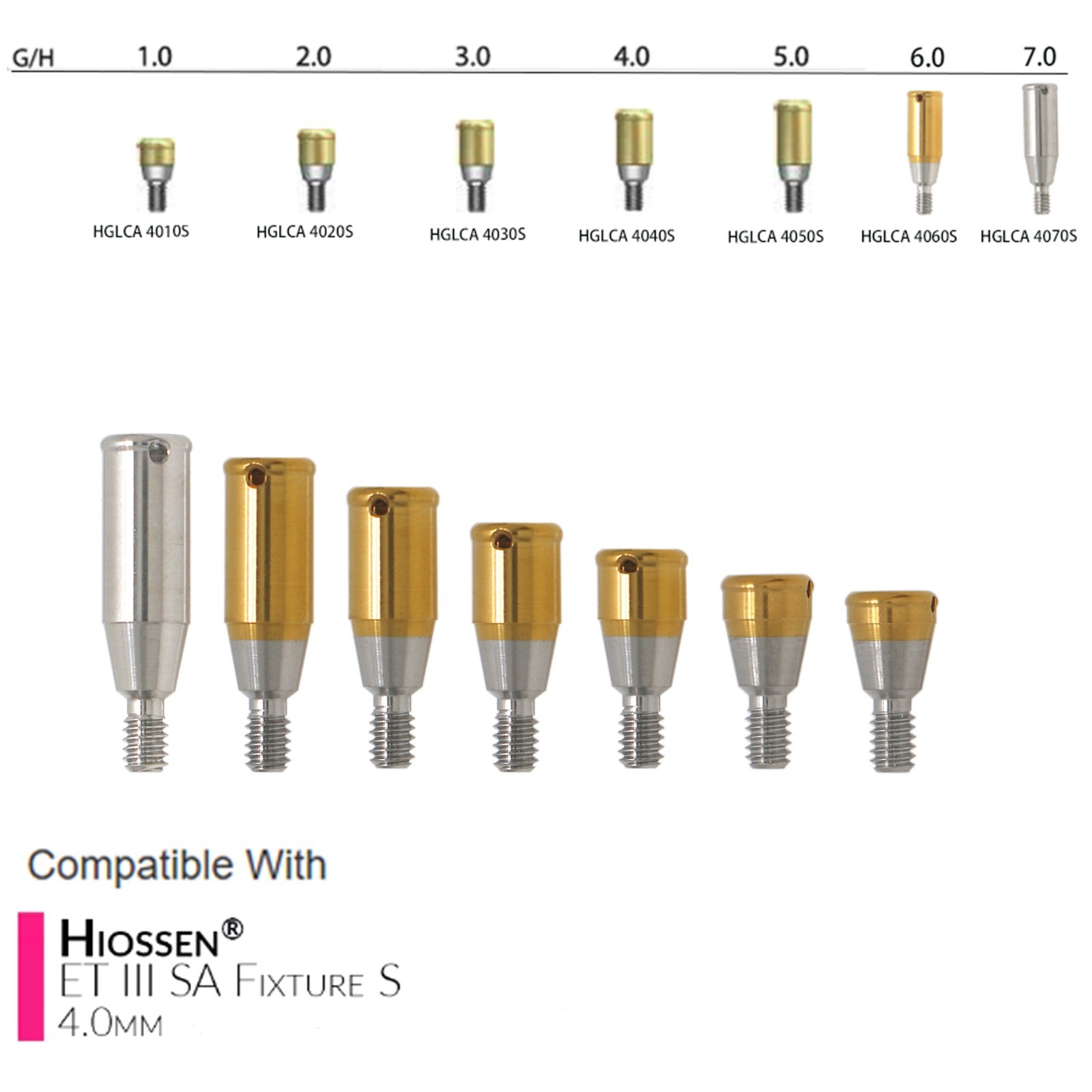 Hiossen Dental attachment overdenture Locator Abutment for Inter ET Mini/Regular