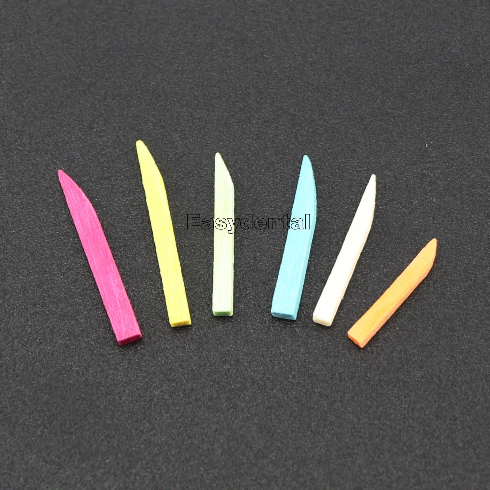 100 Pcs/Box Dental Fixing Wooden Wedges Disposable Contoured Matrices Wedge 11mm