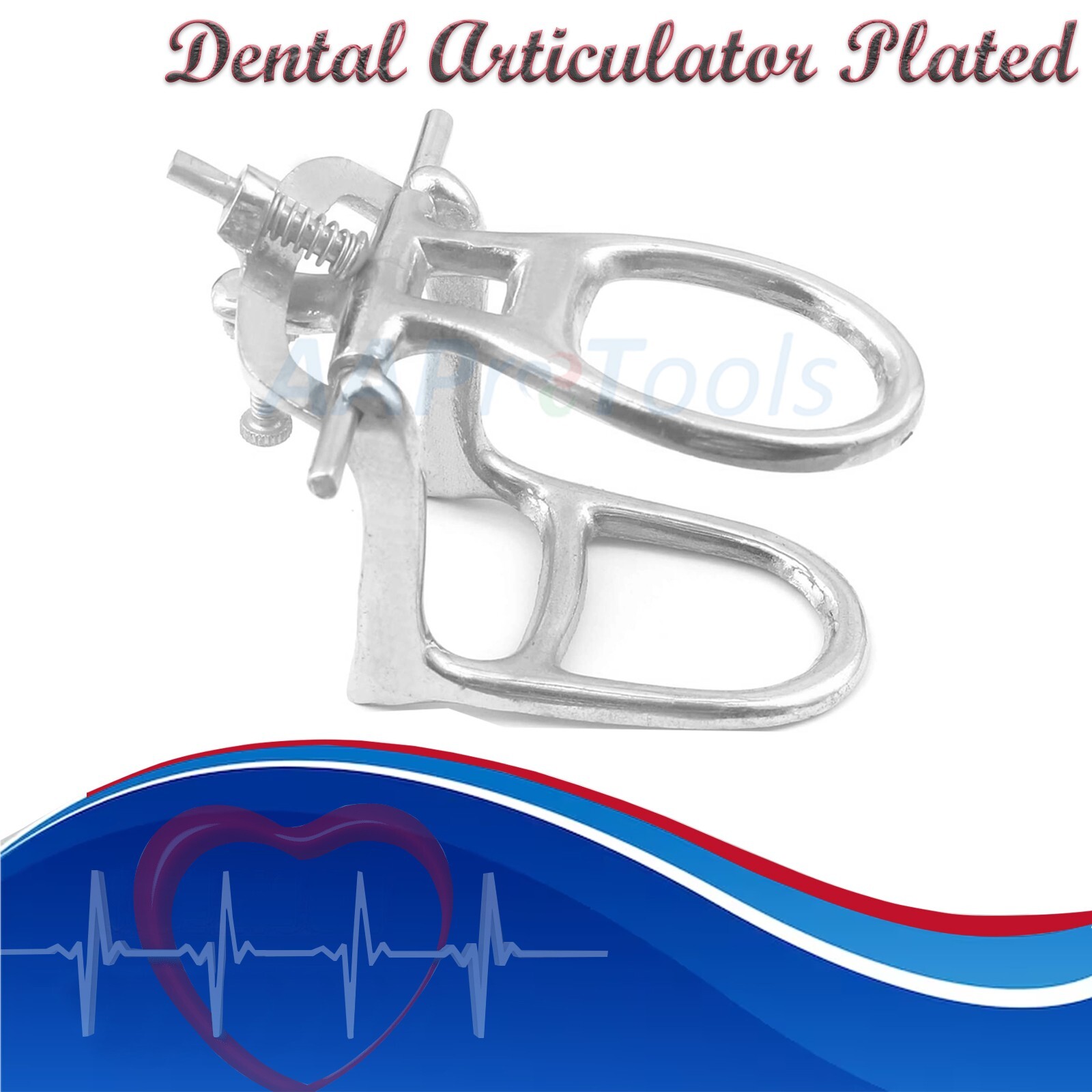 10 Dental Lab Articulator Chrome Plated High Arch Denture Adjustable Device Easy