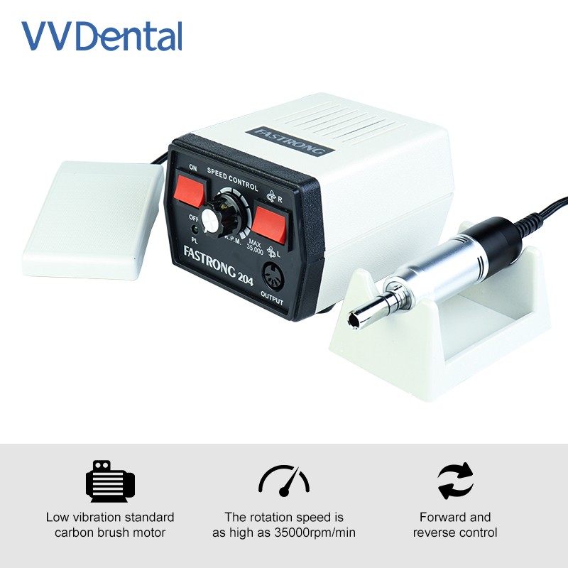 Dental Micromotor Polishing Machine Strong 204 Motor +108E Handle 35000 RPM