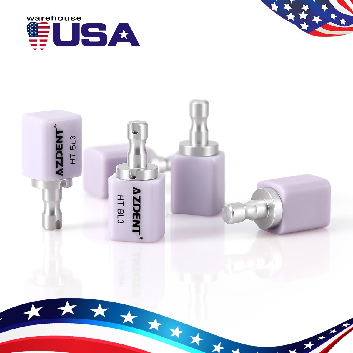 5PCS C14 Dental Emax Glass Ceramic Blocks Lithium Disilicate CAD/CAM CEREC Block
