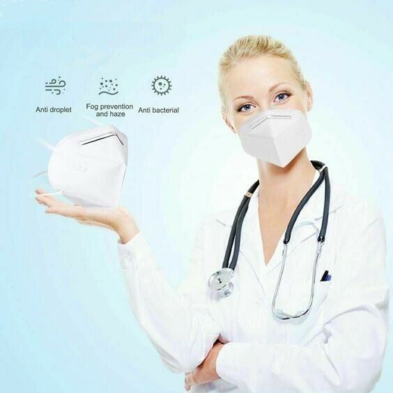 5 Pcs KN95 Medical,Surgical,Dental 5 Layers Face Mask Mouth Cover Shield