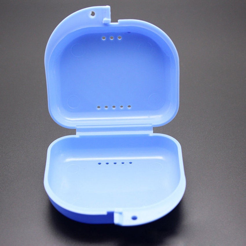 Dental Retainer Boxes Denture Case Mouthguard Containers Box Mouthguard Holder