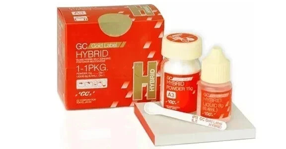 GC Gold Label Hybrid GIC self-adhesive restorative Cement Shade A2