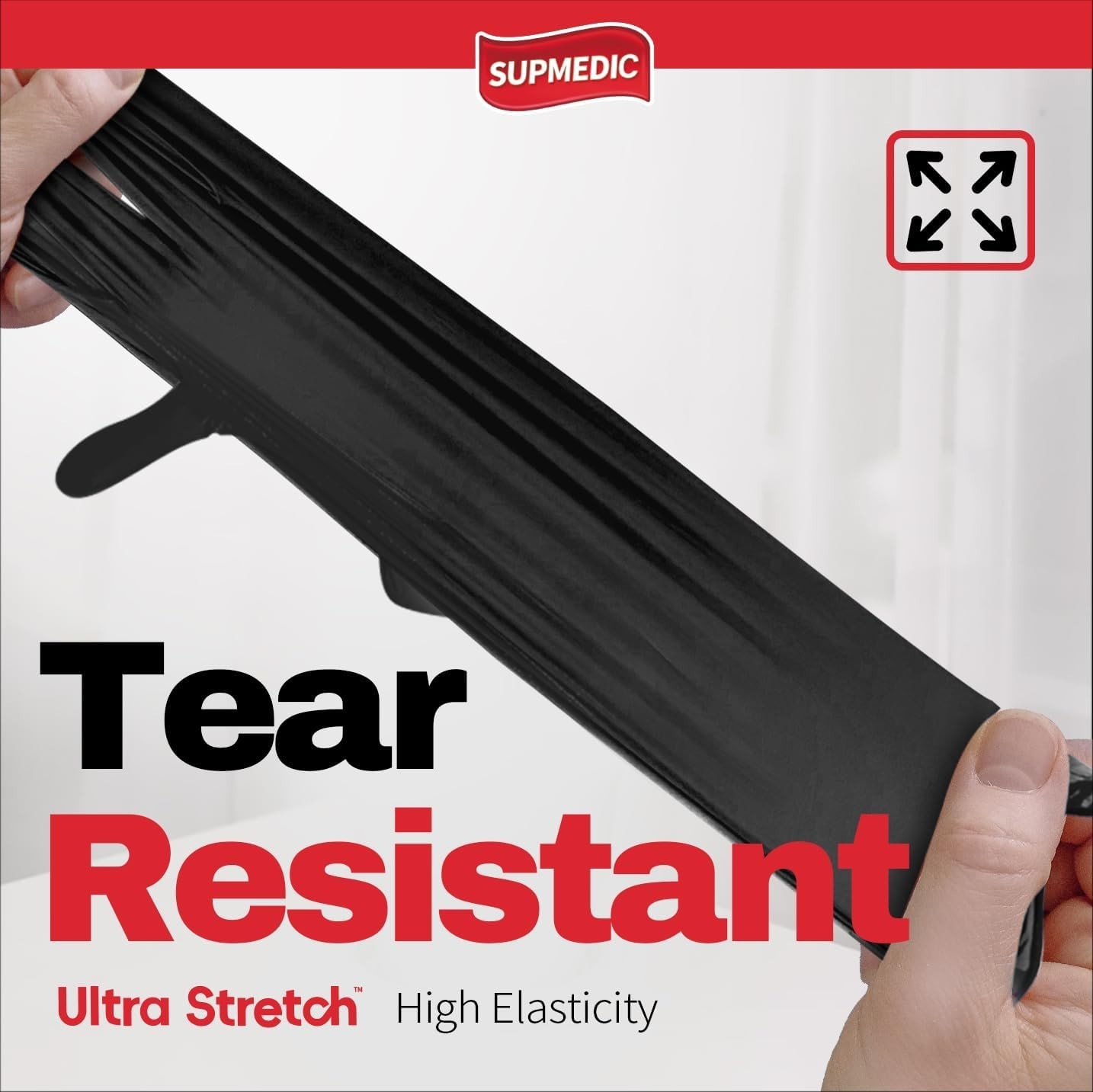 Black Industrial Disposable Nitrile Gloves 4 & 5 Mil Latex & Powder Free