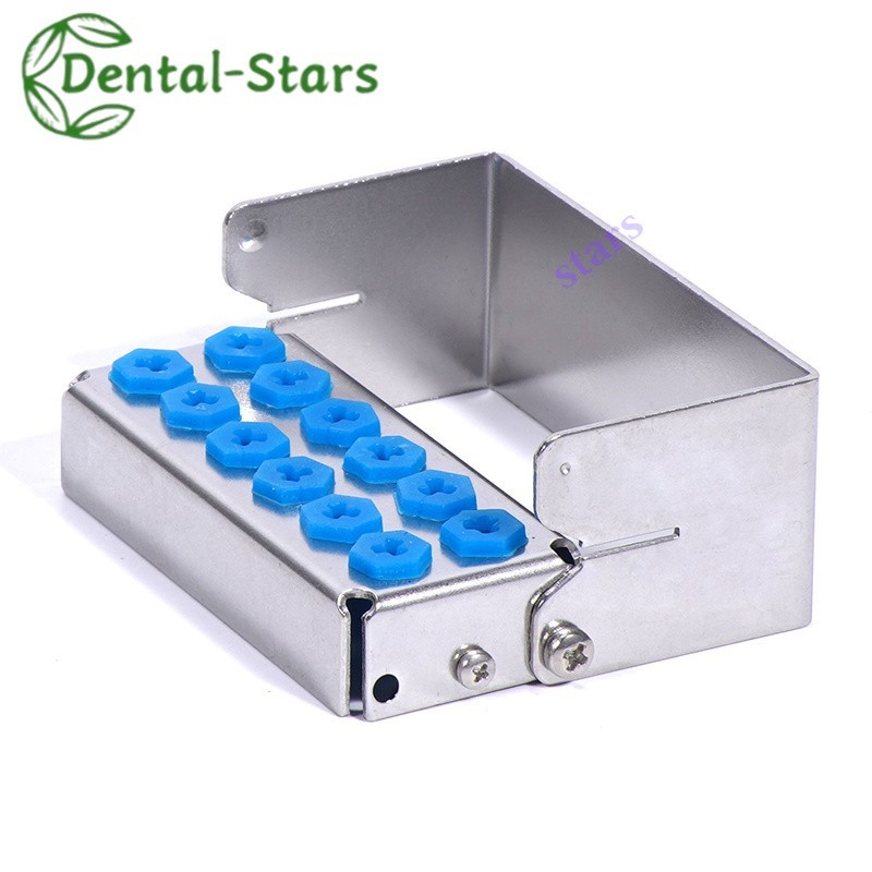 1Pcs Dental Bur Holder Block Distinfection Box 8/12/30Holes For High Burs Stand