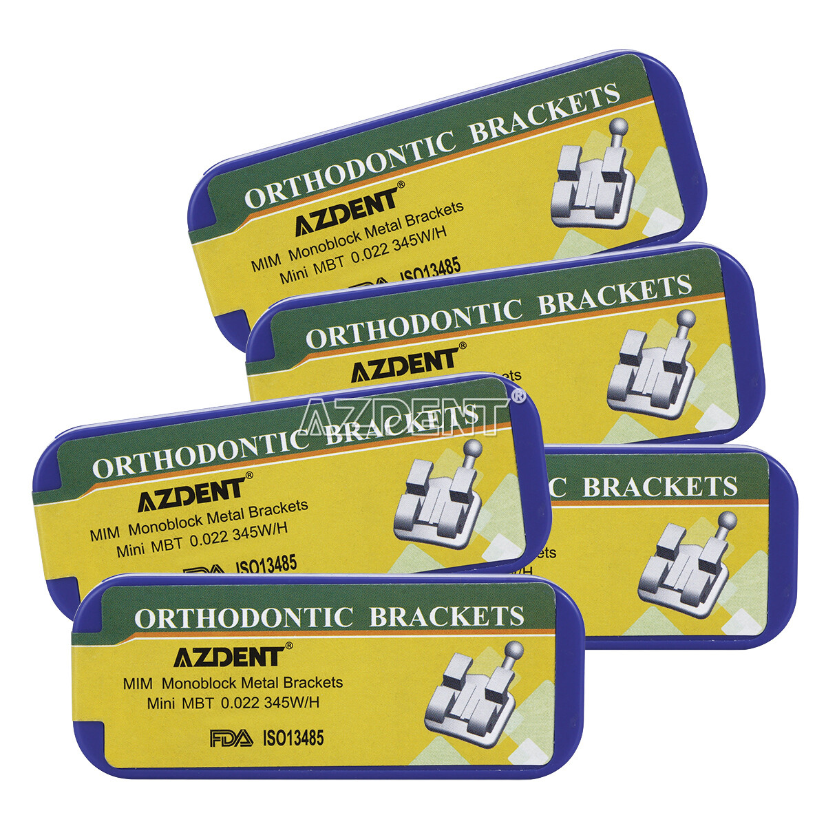 Dental Orthodontic Brackets Braces Mini Roth MBT 022/018 Hook3/345 MIM Monoblock