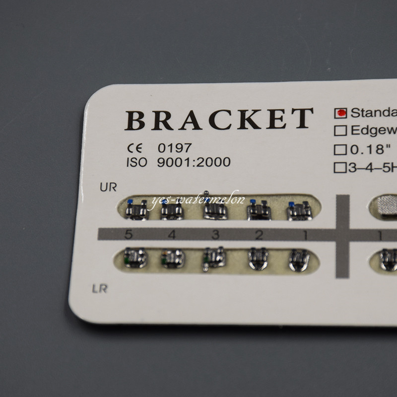 20 Pcs/Pack Dental Orthodontic Metal Bracket Brace Standard Roth.022 Hooks 3
