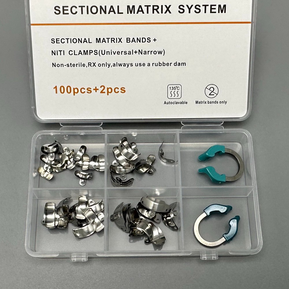 Dental Sectional Matrix Bands M4 Metal Matrices Clamp Matrix Bands Plier USA