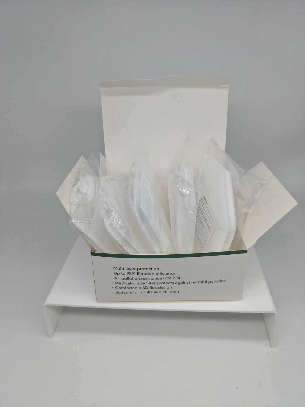 10 Pack KN95 WHITE Face Mask Cover Protection Respirator Masks KN 95