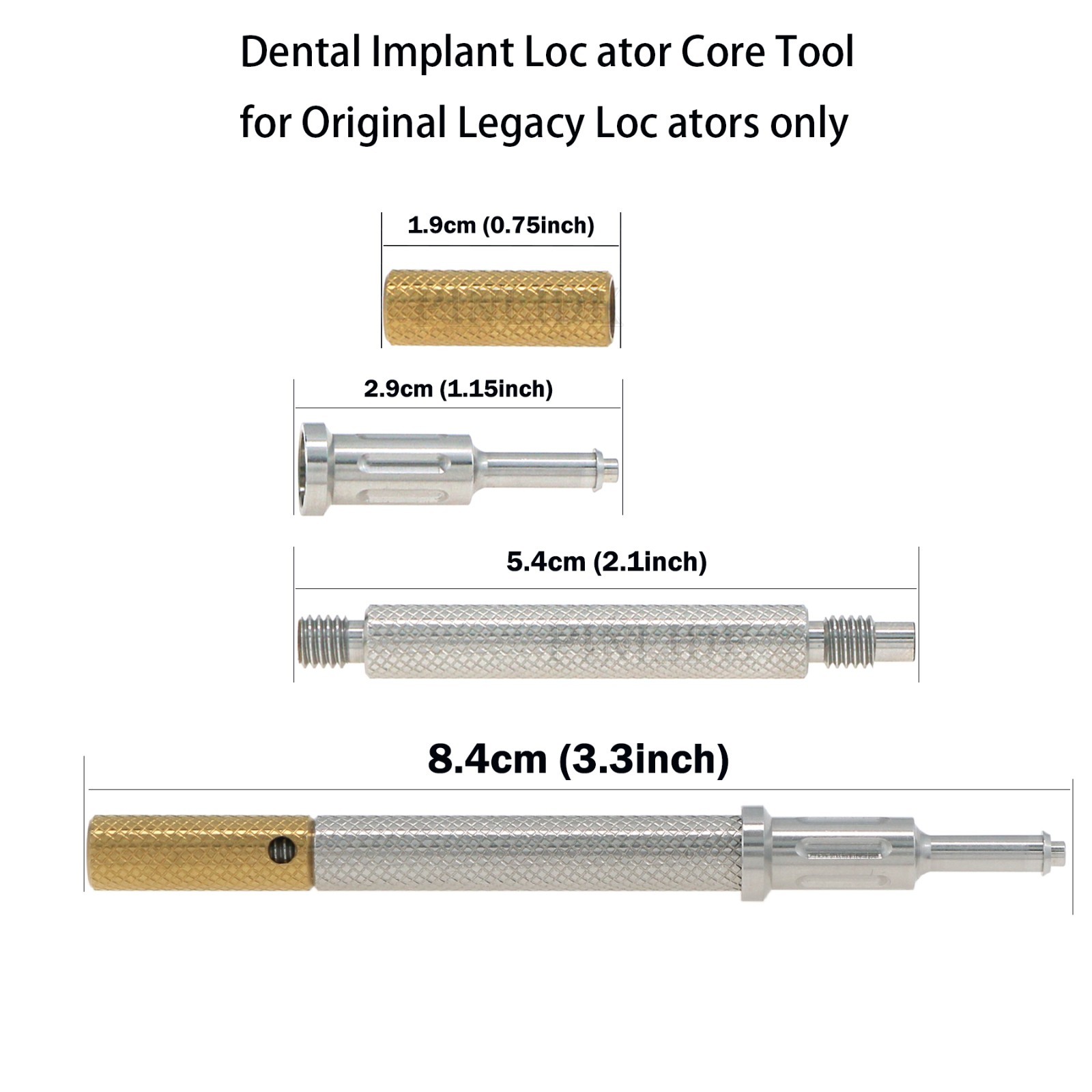 US Dental Locator Abutment& Male Cap Inserts Kit For Osstem Hiossen Mini/Regular