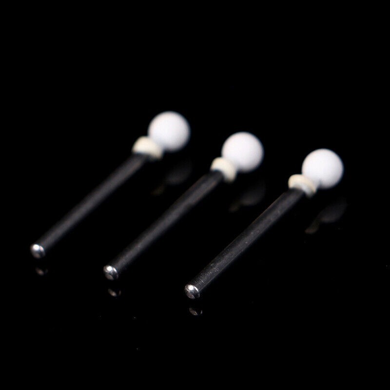 Dental White Stone Polishing Burs Flame/Cone/Round Mounted FG Abrasion Point