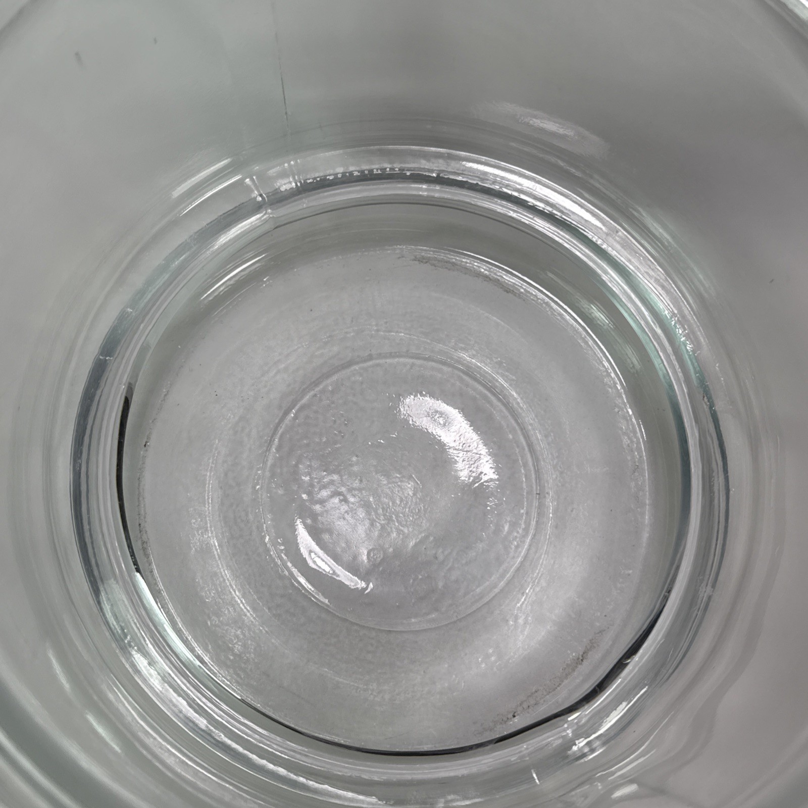 vintage Large glass desiccator jar greased rim coors porcelain plate 12”X 9” HTF