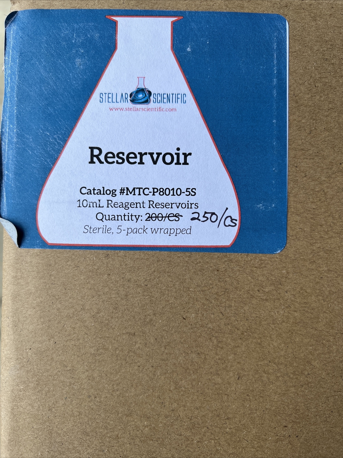 Stellar Scientific MTV-P8010-5S, 10mL Regent Reservoirs, Sterile – 250/CS -Gr12