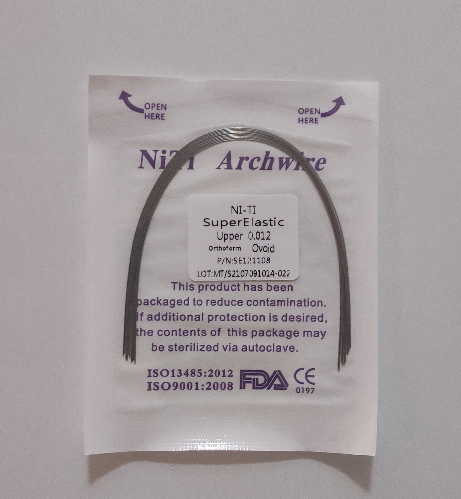 10 Packs Dental Orthodontic Supper Elastic Niti Arch Wires Round 012 Upper Ovoid