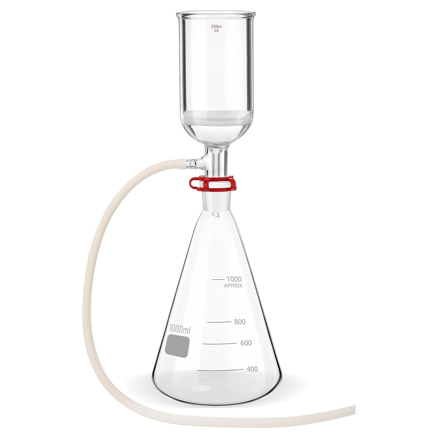 Lab Filtration | Filtr Buchner Funnel Flask Kit 1000ml Filter & 250/500ml Funnel