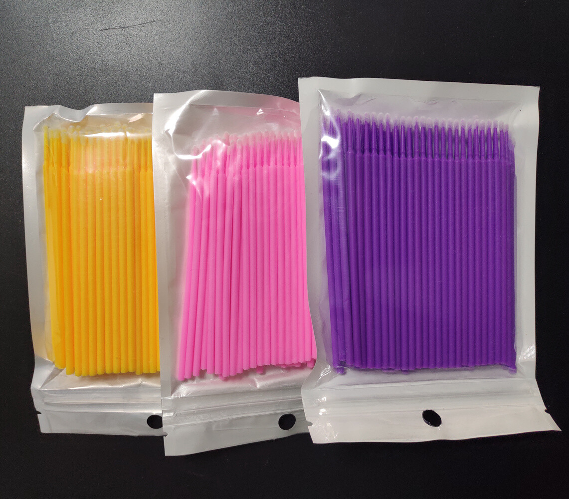 600Pcs Dental Swabs Disposable Applicators Micro Brush Stick Eyelash Extension