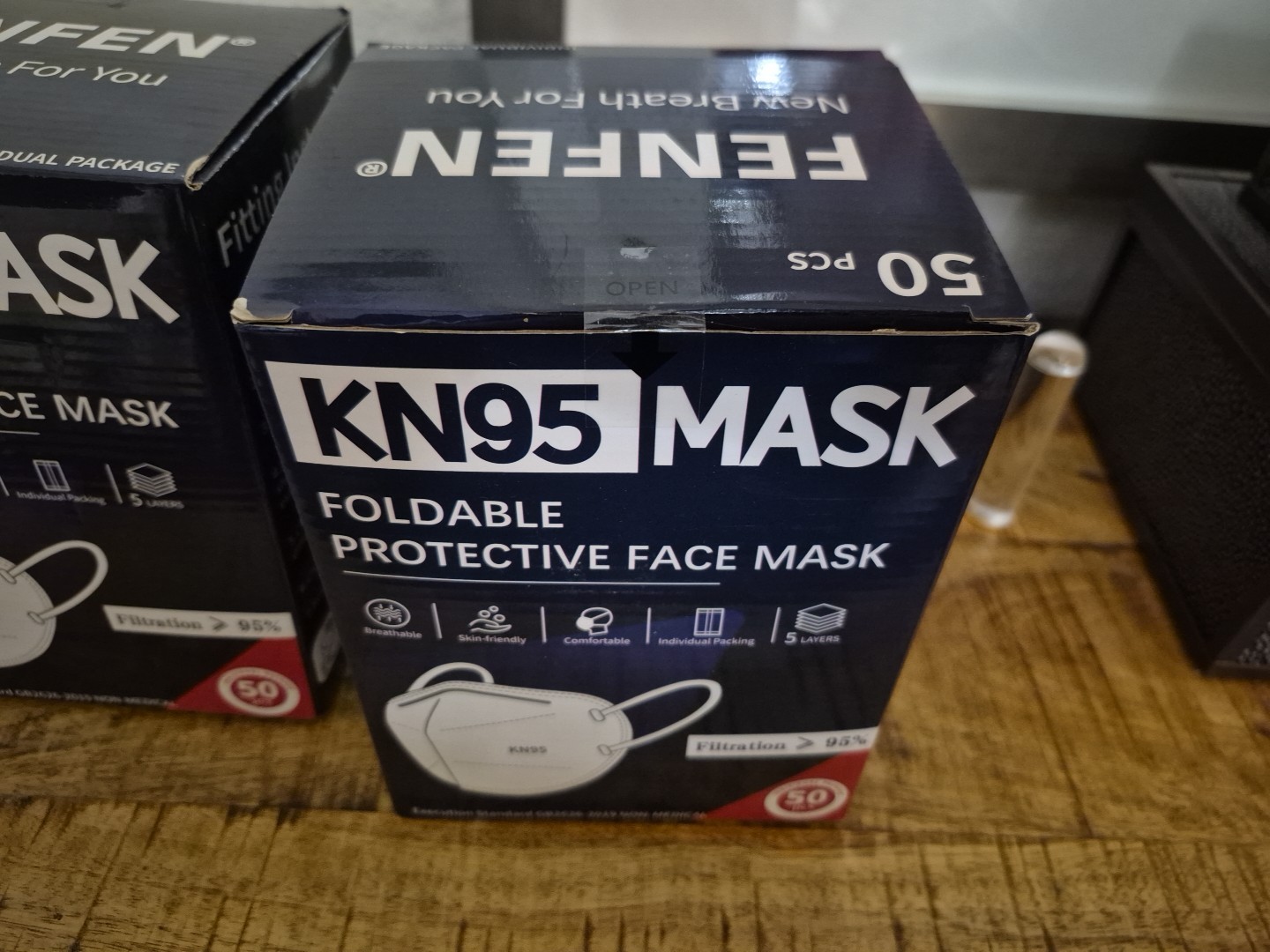 50 Pcs KN95 Protective 5 Layer Face Mask Disposable KN95 Marks Sealed