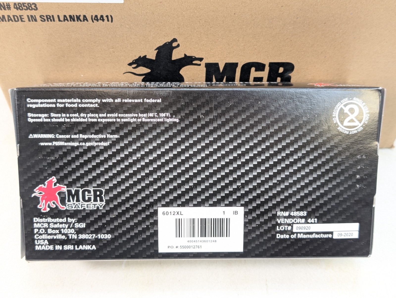 MCR 6012 NitriShield™ Powder Free Nitrile Gloves 6 mil – Premium Medical ASTM