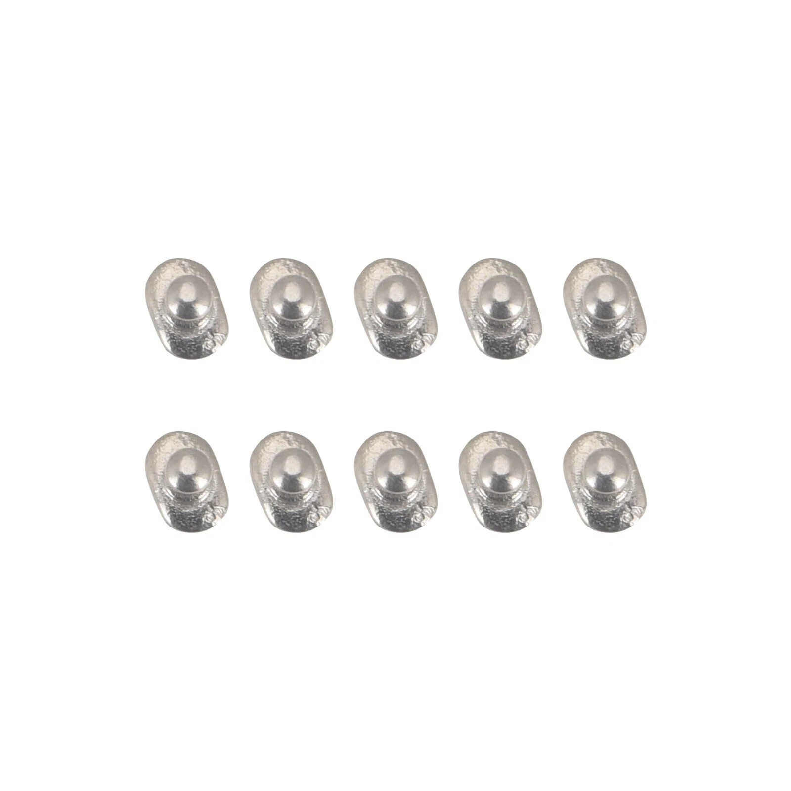 10Pcs/Pack Dental Orthodontic Lingual Buttons Bondable Elliptical Mesh Base