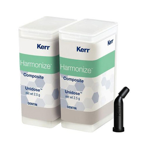 Kerr 36572 Harmonize Composite Unidose Tips Dentin A2 10/Pk 0.25 Gm EXP Feb 2027