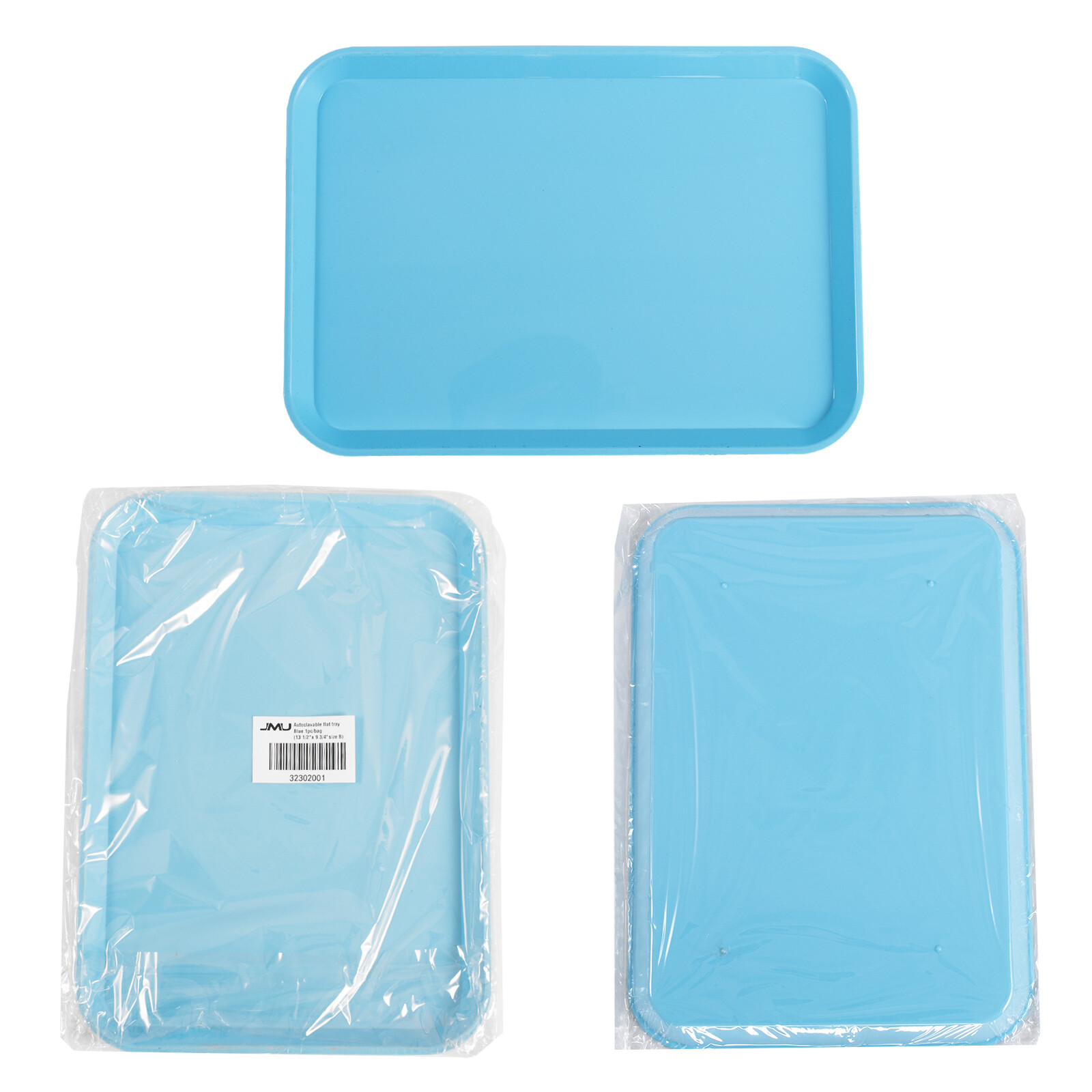 20PCS Dental Flat Trays Autoclavable Plastic Tray Size B 13.25X9.75″ (10 Colors)