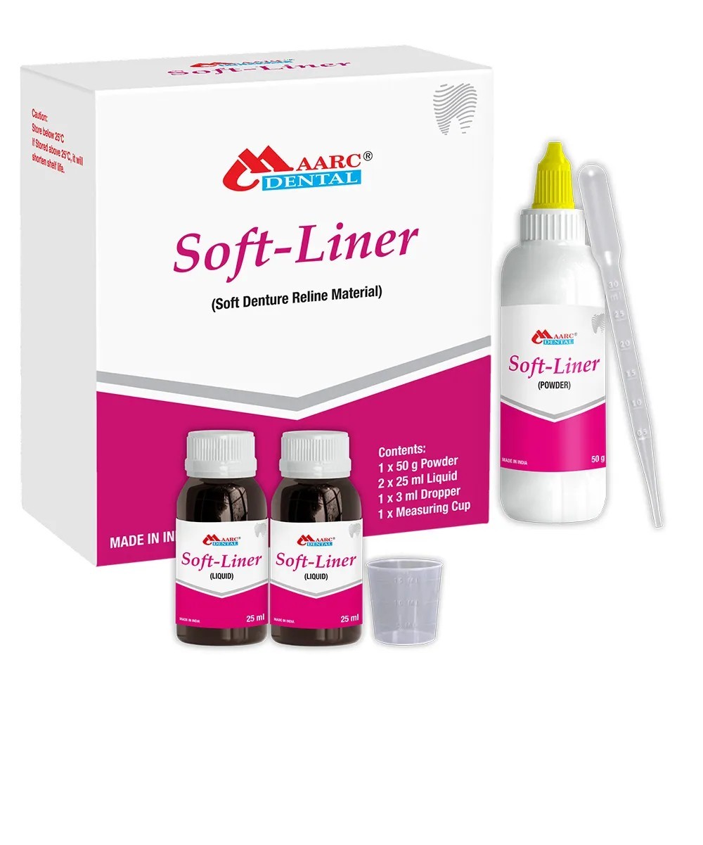 Maarc Soft Denture Reline Material for Temporary Re-Basing Acrylic Denture as GC