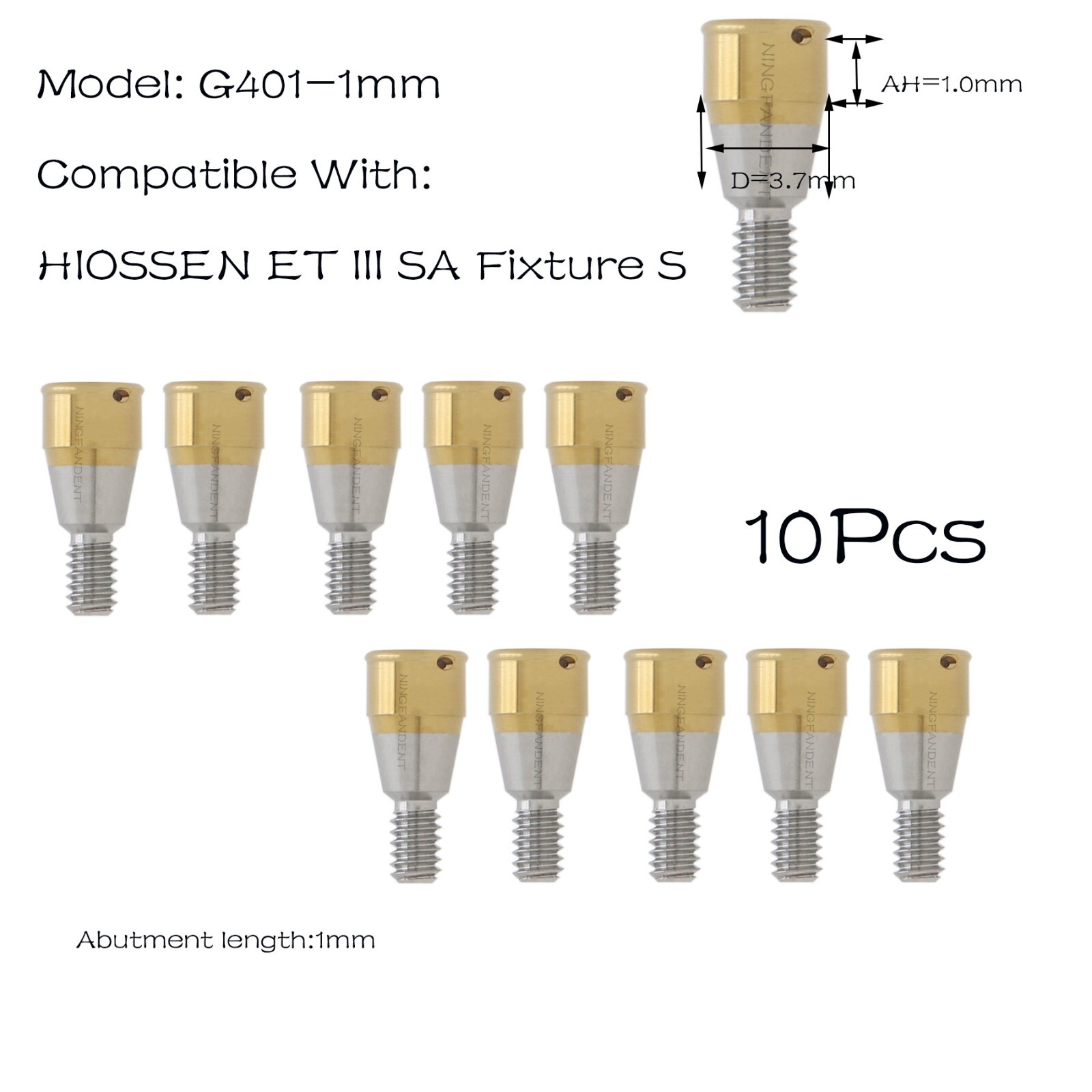 Implant Locat0r System Abutment 1-7.0mm GH For HIOSSEN ET III SA Ø3.7 Standard