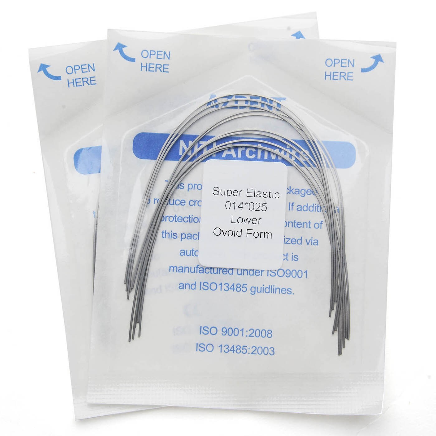 10PCS/PACK Dental Ortho Super Elastic Niti Arch Wires Rectangular Ovoid AZDENT