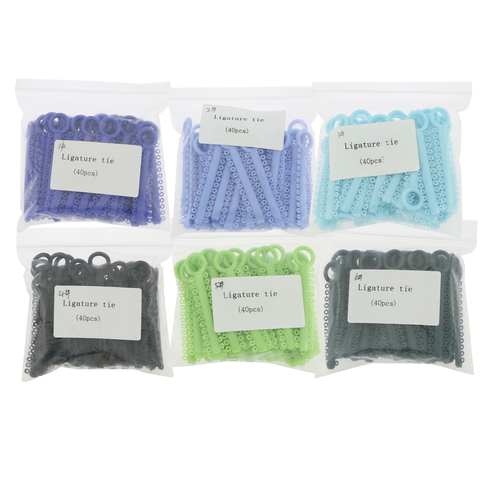 1040PCS Dental Orthodontic Ligature Tie Elastic Rubber Bands Ligadura Ortodoncia