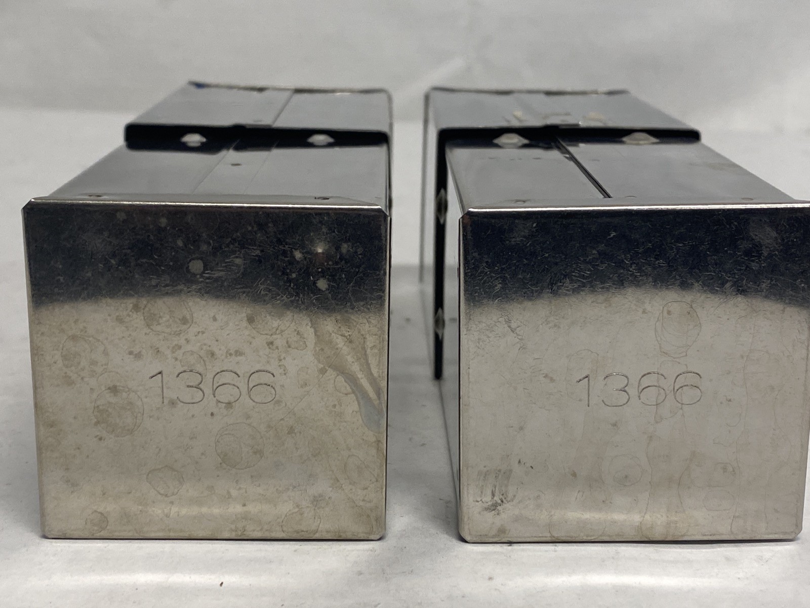 (2) BOEKEL Laboratory Stainless Sterilizing Autoclave Square Pipet Box Can 1366