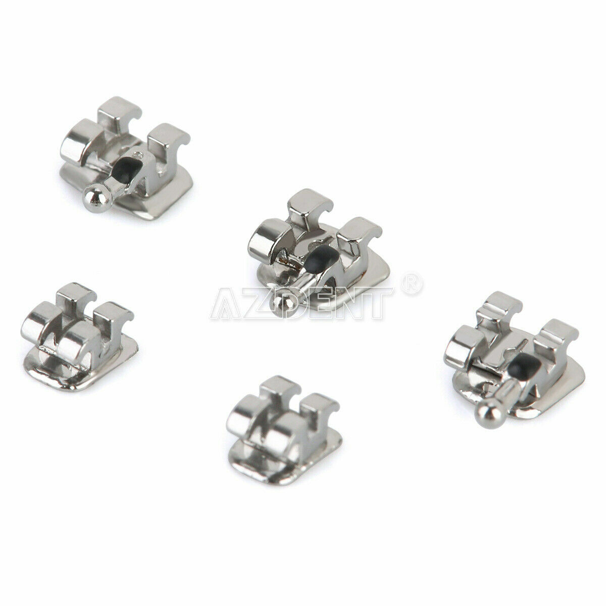 20Packs AZDENT Dental Metal Brackets Standard MBT Slot .022 Hooks 345 20pcs/pack