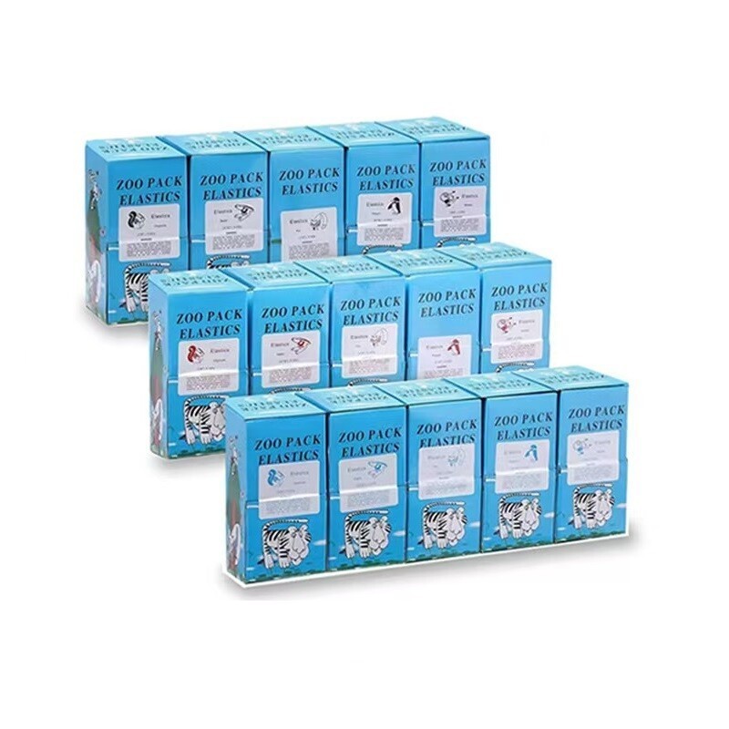 Dental Orthodontic Rubber Bands Ortho Elastics Latex Braces 15 Sizes For Choice